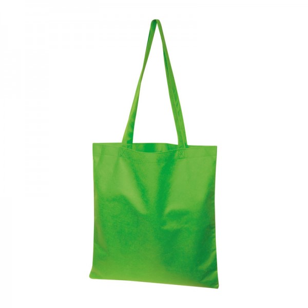LUDWIK Sacoşă de cumpărături non-woven, 80g/m² 38 × 0,3 × 41,5 cm Light green