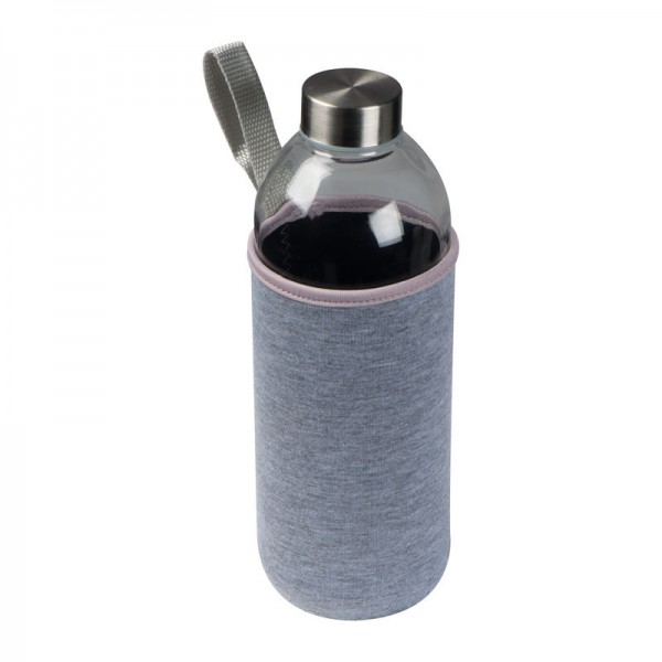 JESSICA Sticlă de 1000 ml în husă neopren ø 8,5 × 24,5 cm Gri