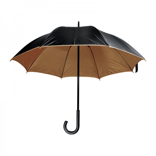 FATIMA Umbrelă lux cu înveliș dublu din poliester ø 102 × 88 cm Maro