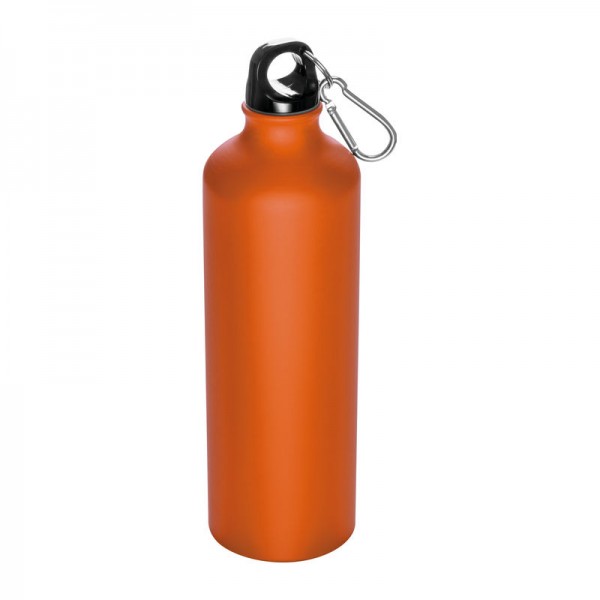 THEODORE Sticlă din aluminiu cu carabină, 800ml ø 7,3 × 24,5 cm Portocaliu