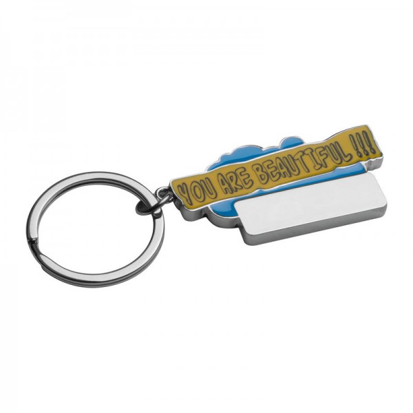 Breloc ”You are beautiful!!!” 8,9 × 3,2 × 0,4 cm Light Blue