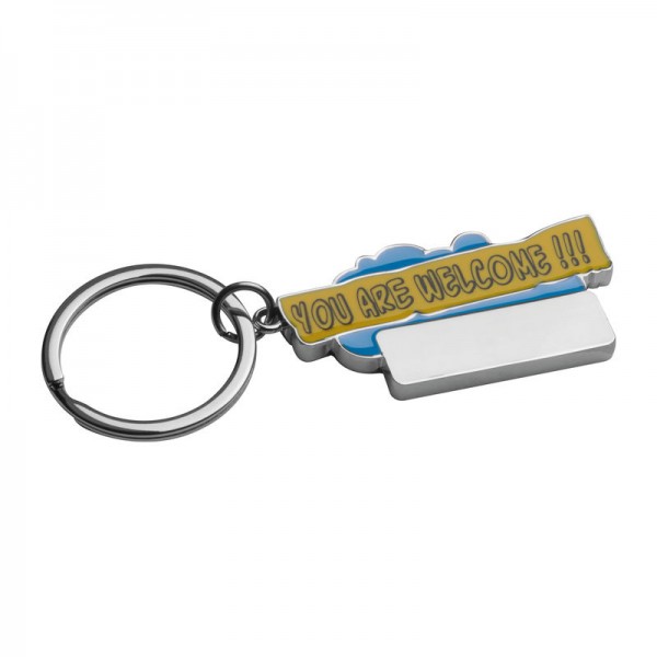 Breloc ”You are welcome!!!” 8,9 × 3,2 × 0,4 cm Light Blue