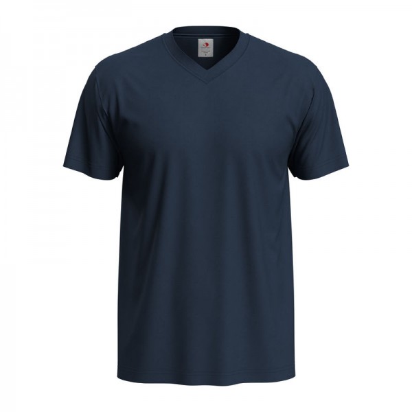 Classic-T V-neck Unisex T-shirt M Blue Midnight