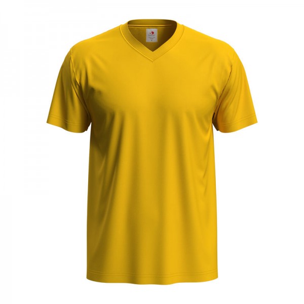 Classic-T V-neck Unisex T-shirt S Sunflower Yellow