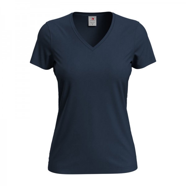 Classic-T V-neck Women's T-shirt XS Blue Midnight