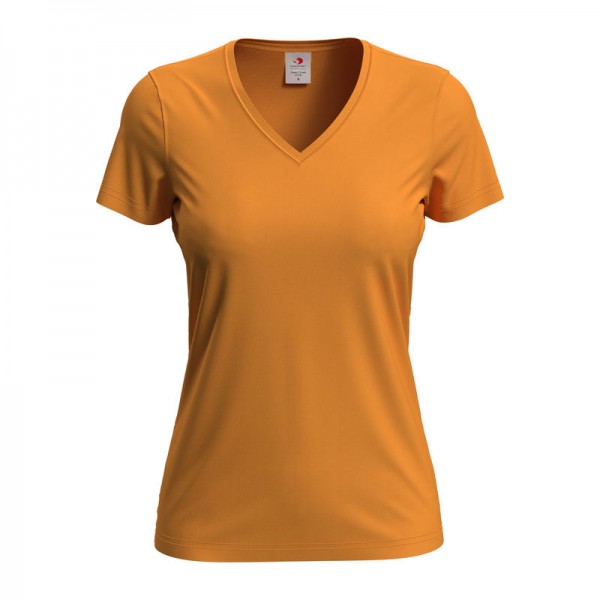 Classic-T V-neck Women's T-shirt XL Orange