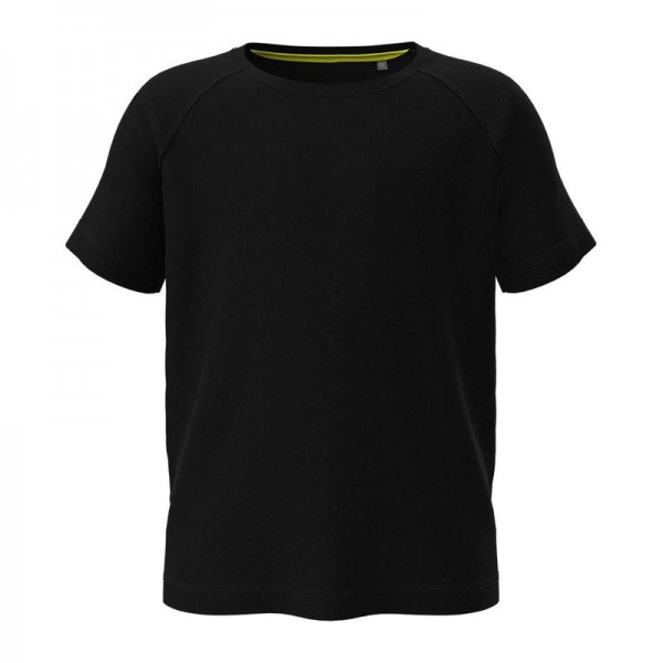 Mesh Raglan Kids' T-shirt 5-6 Black Opal