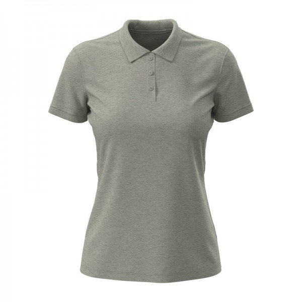Lux Women's Polo M Grey Heather