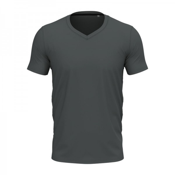 Stretch-T V-neck Unisex T-shirt 2XL Slate Grey