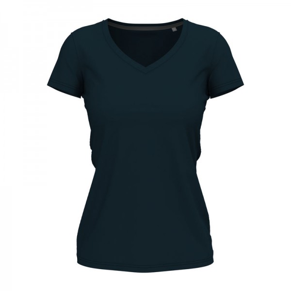 Stretch-T V-neck Women's T-shirt M Marina Blue
