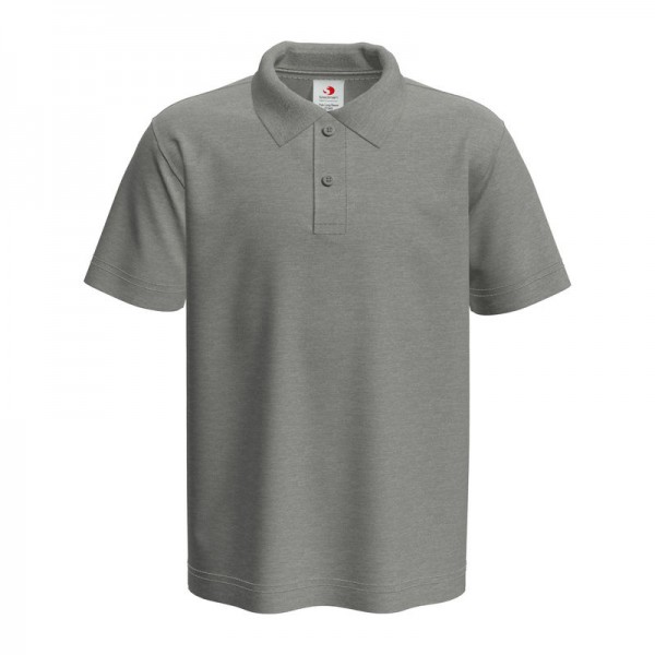 Classic Kids' Polo 9-10 Grey Heather