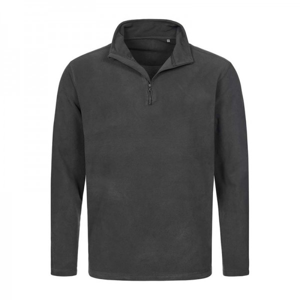 Classic Unisex Fleece Half-Zip M Grey Steel