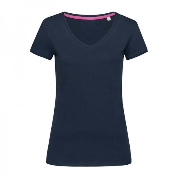 Megan V-neck Women's T-shirt S Marina Blue