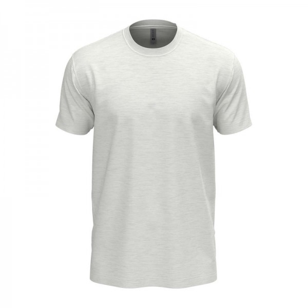 Crew neck T-shirt for men and women L Heather White