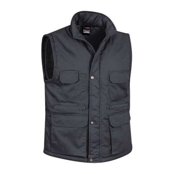 Vest Reporter L Charcoal Grey