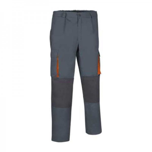 Trousers Darko XL Cement Grey-Charcoal Grey-Party Orange