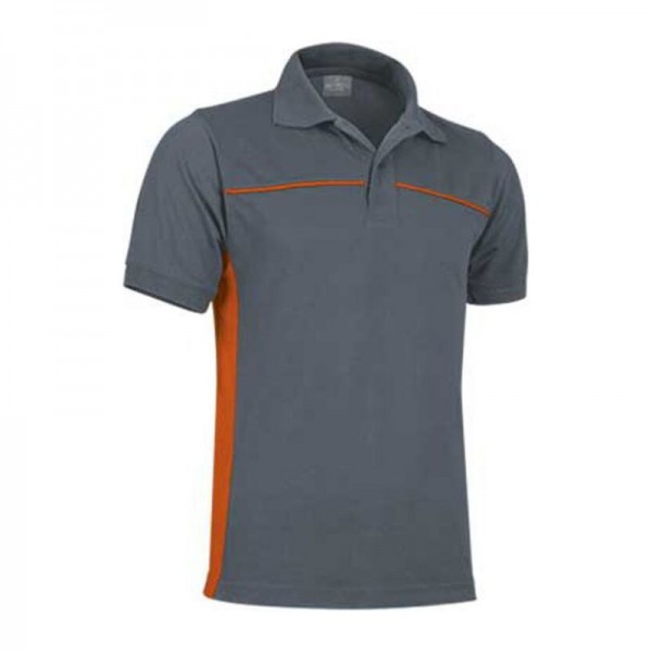 Poloshirt Thunder XL Cement Grey-Party Orange