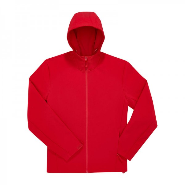 B&C Reset 3Lr Hooded Softshell 2XL Red