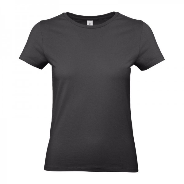B&C #E190 /WOMEN T-SHIRT S Used Black