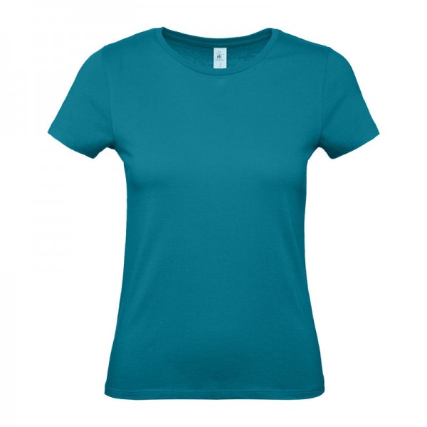 B&C #E150 WOMEN T-SHIRT S Diva Blue