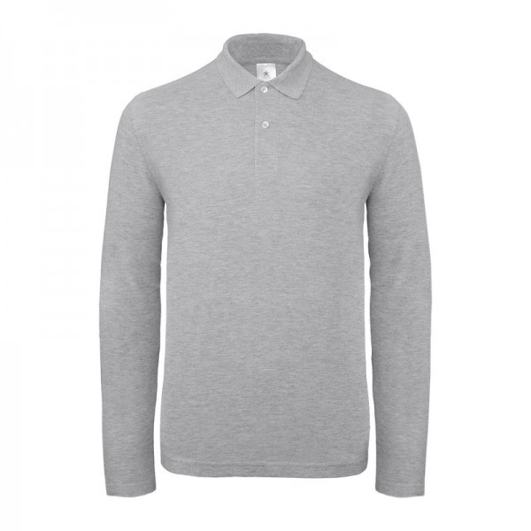 B&C ID.001 LSL 4XL Heather Grey