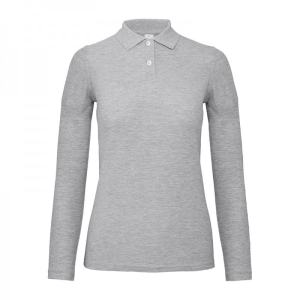B&C ID.001 LSL /WOMEN S Heather Grey