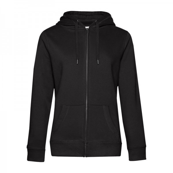B&C QUEEN ZIPPED HOOD XS Black