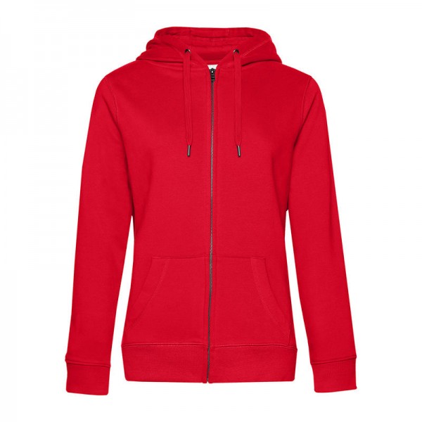 B&C QUEEN ZIPPED HOOD S Red