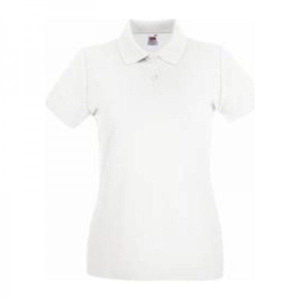 LADY FIT PREMIUM POLO M White