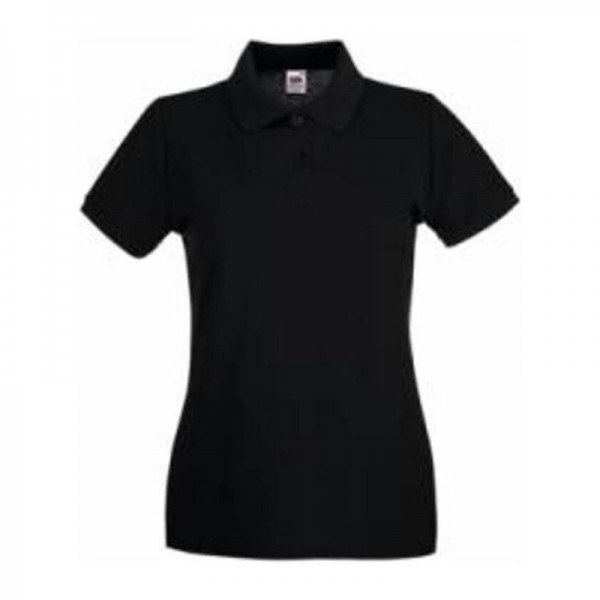 LADY FIT PREMIUM POLO M Black