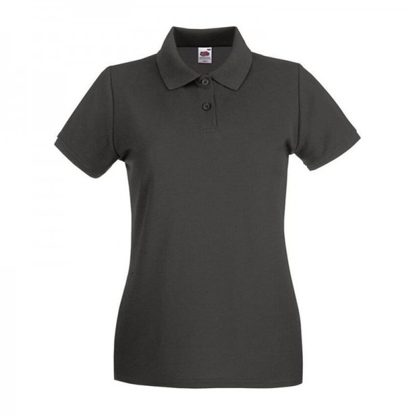 LADY FIT PREMIUM POLO L Graphite