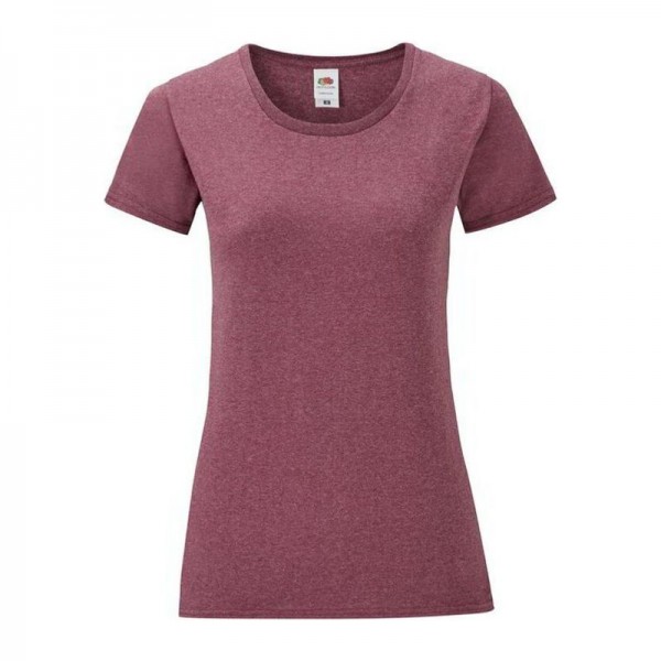 LADIES ICONIC 150 T 2XL Heather Burgundy