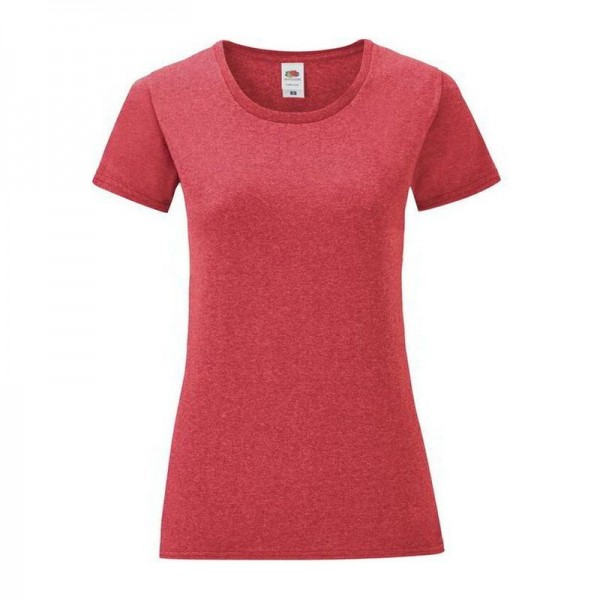 LADIES ICONIC 150 T M Heather Red