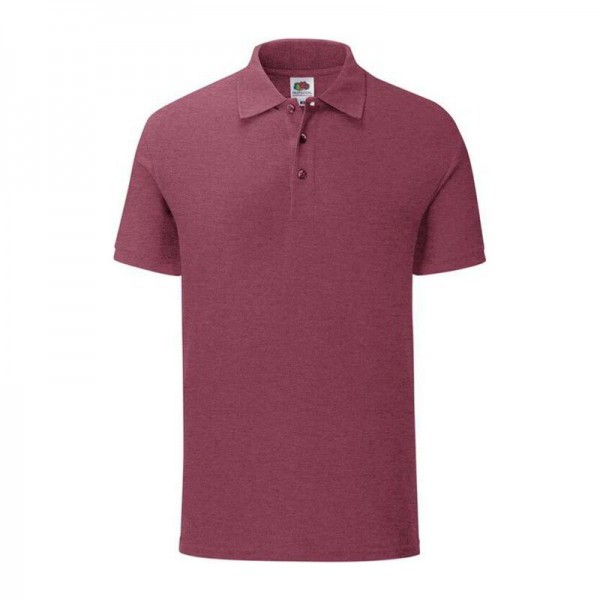 ICONIC POLO 2XL Heather Burgundy