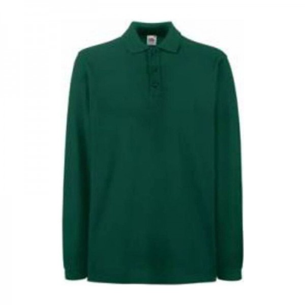 PREMIUM LONG SLEEVE POLO 3XL Forest Green
