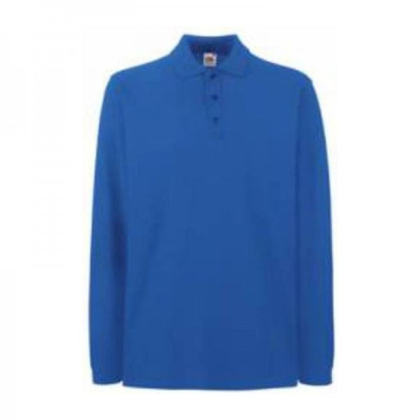 PREMIUM LONG SLEEVE POLO XL Royal Blue
