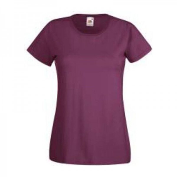 LADY-FIT VALUEWEIGHT T XS Burgundy