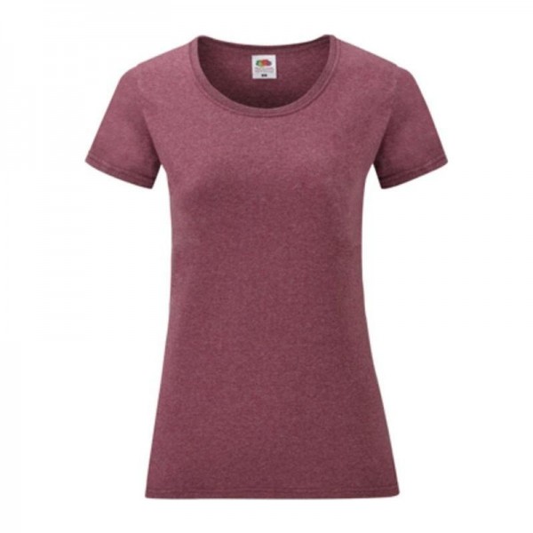 LADY-FIT VALUEWEIGHT T L Heather Burgundy