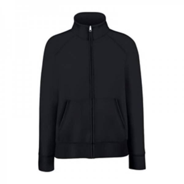 Premium Lady Fit Sweat Jacket Premium 2XL Black