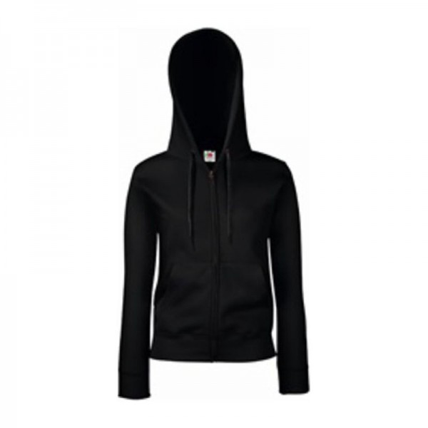 LADY FIT HOODED JACKET S Black
