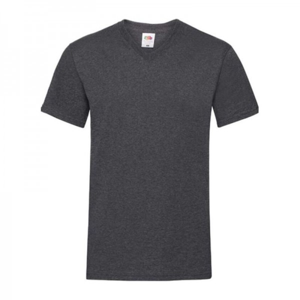 VALUEWEIGHT V-NECK T S Dark Heather Grey