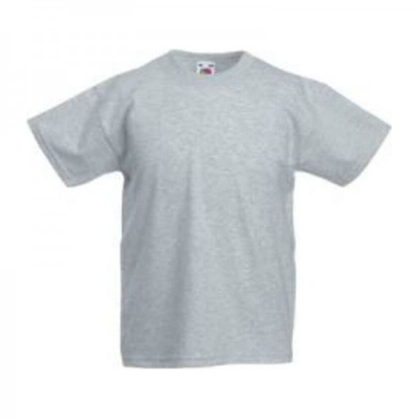 Kids Valueweight T 5/6 Heather Grey