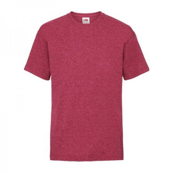 Kids Valueweight T 5/6 Vintage Heather Red