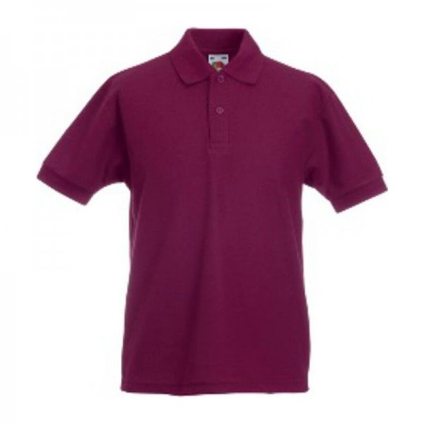 65/35 KIDS PIQUE POLO 7/8 Burgundy