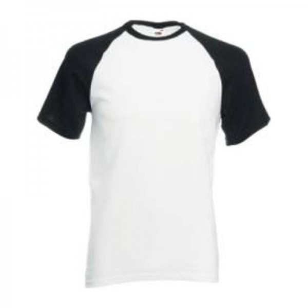 VALUEWEIGHT SHORT SLEEVE BASEBALL T 3XL White/Black
