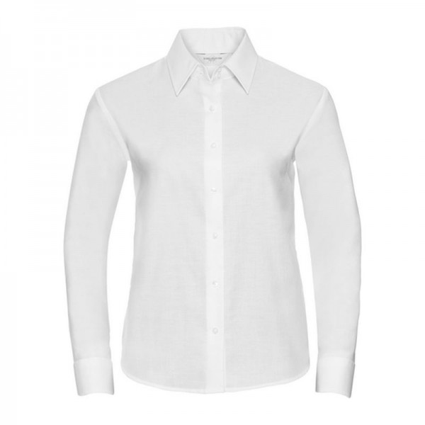 Ladies LS ECare Oxfrd Shrt 6XL White