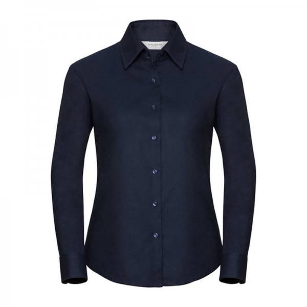 Ladies LS ECare Oxfrd Shrt 3XL Navy