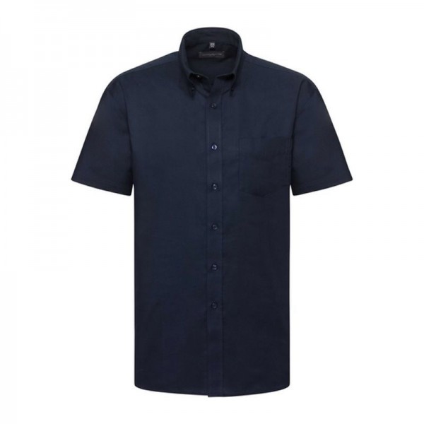 Men SS ECare Oxfrd Shrt L Navy