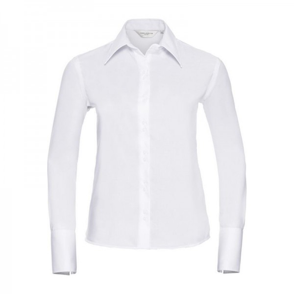 Russell Non-iron blouse long-sleeve XL White