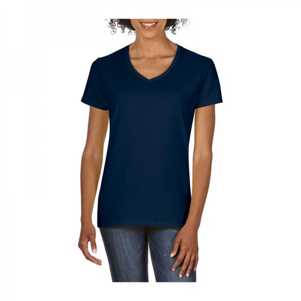 PREMIUM COTTON® LADIES' V-NECK T-SHIRT L Navy